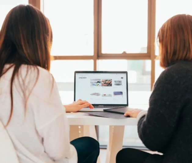 Students working together from the Diploma of User Experience Design course at the Australian Pacific College