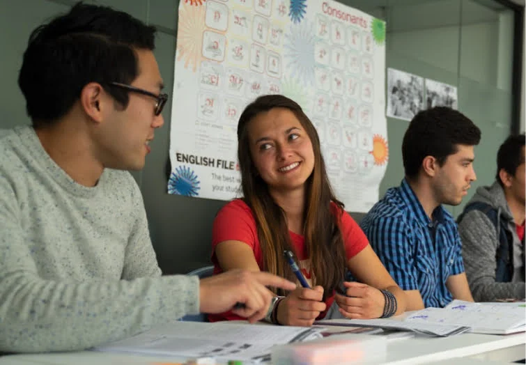 Australia Pacific College and English Unlimited students in a classroom