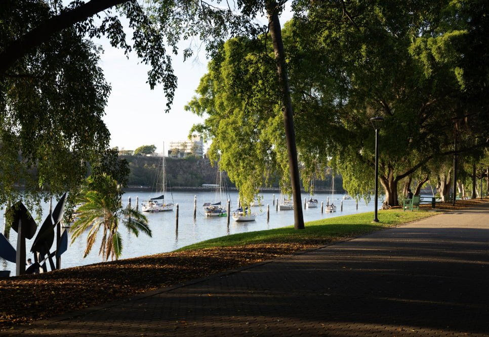 A location shot near the Australian Pacific College Brisbane Campus