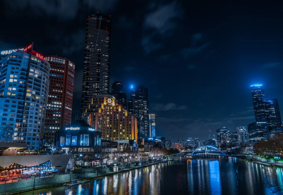 Melbourne Skyline at night