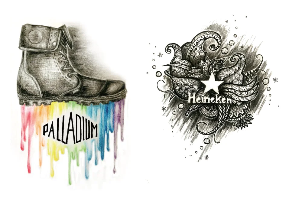 Branding and illustration concepts by student Ting Tzu Chiang