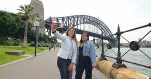 Australian Pacific College & English Unlimited students enjoying the Sydney foreshore